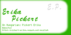 erika pickert business card